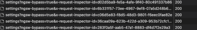 UUID in query inspect